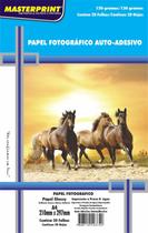 Glossy Paper Adesivo A4 130g Masterprint Kit Com 20