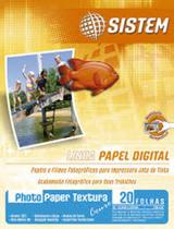 Glossy photo paper text. couro c/20f