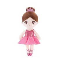 Gloveleya - boneca 35cm bailarina rosa coque - castanho - Gloveleya Dolls