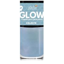 Glow 171 Celeste Esmalte Cintilante 9ml Bella Brazil