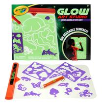 Glow Art Studio Crayola Glow in the Dark Toys para crianças com mais de 6 anos