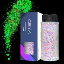 Glow in the Dark Chunky Glitter Ceya Flamingo White 80g