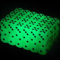 Glow in The Dark Dice Sumind de 6 lados com bolsas de veludo preto Glow in The Dark Dice Sumind de 6 lados com bolsas de veludo preto