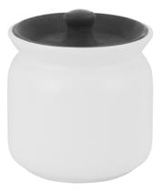 GLOW POTE 10x11x11cm 450ml CERÂMICA BRANCO