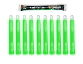 Glow Sticks Cyalume Military Grade Green 15 cm 12h de duração x10