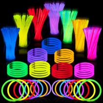 Glow Sticks JOYIN, 200 unidades, 20 cm, pulseiras e colares
