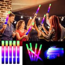 Glow Sticks Marspeeder Foam Bulk com 3 modos, 12 unidades para festa