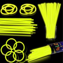 Glow Sticks XiaWalangzhuo, 8 polegadas, amarelo, pacote com 100 lembrancinhas