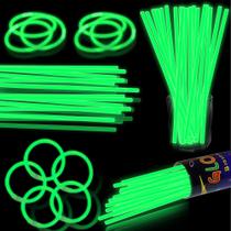 Glow Sticks XiaWalangzhuo 8 polegadas, pacote com 100 lembrancinhas verdes para festas