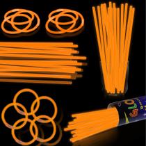 Glow Sticks XiaWalangzhuo, laranja de 8 polegadas, pacote com 100 lembrancinhas