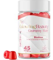 Glowing Beauty Biotina Gummy Hair 30 Gomas - Glowing Beauty Suplementos