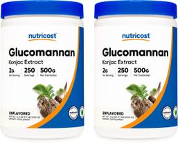 Glucomanano em pó Nutricost 500g (2 frascos)