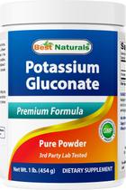 Gluconato de potássio Best Naturals em pó 454g Gluconato de potássio Best Naturals em pó 454g