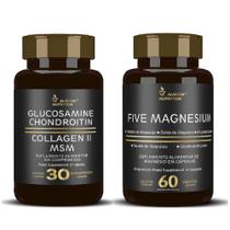 Glucosamin Condroitin Colageno tipo2 MSN Five Magnesium 5 Magnésio - Alisson Nutrition