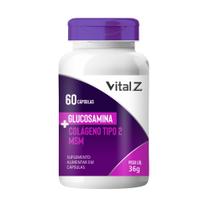 Glucosamina + SMS + Colágeno tipo 2 ( 60 Cápsulas ) - Vital Z Glucosamina + SMS + Colágeno tipo 2 ( 60 Cápsulas ) - Vital Z