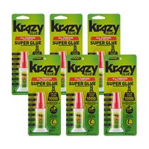Glue Krazy Glue, ponta de escova de gel multiuso, 5g, 6 unidades Glue Krazy Glue, ponta de escova de gel multiuso, 5g, 6 unidades