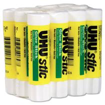 Glue Stick UHU Stic Permanent Clear Application 8 ml, pacote com 12