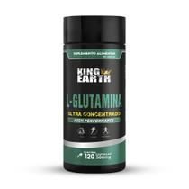 Glutamina 120 Cápsulas Pura Sem Gluten Sem Lactose - King Earth