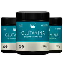 Glutamina 300g - 3 unidades - ELEVE LIFE + E-book