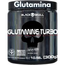 Glutamina 300g Black Skull - Glutamine Caveira Preta