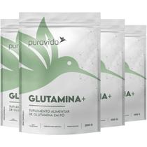 Glutamina 4 X 300g Puravida