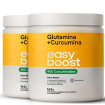 Glutamina + Curcumina Easy Boost Extrato Seco Kit 2x 330g