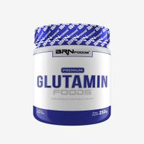 Glutamina - GLUTAMIN PREMIUM FOODS - 250 g - Sabor Baunilha BRNFOODS