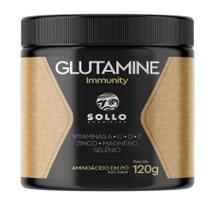 Glutamina Immunity - 120g (Vitaminas A, C, D, E, Zinco, Magnésio e Selênio) - SOLLO NUTRITION