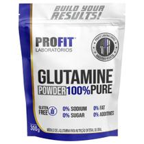 Glutamina Powder 300g 100% Pura Refil Sem Sabor - Profit Labs