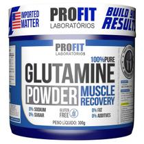 Glutamina Powder Pura 300Gr Profit Sabor Natural
