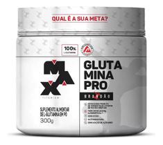 Glutamina Pro Rafael Brandão Pote 300g Max Titanium Sem Sabor