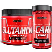 Glutamina Pura 150g + L-Carnitina 120 Caps Integralmedica Glutamina Pura 150g + L-Carnitina 120 Caps Integralmedica