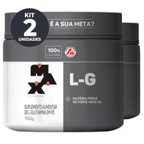 Glutamina Pura 150g Max Titanium Kit 2 Potes