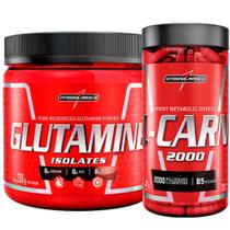 Glutamina Pura 300g + L-Carnitina 120 Caps Integralmedica Glutamina Pura 300g + L-Carnitina 120 Caps Integralmedica