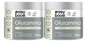 Glutamina Pura Easy Boost L-glutamina Em Pó 300g Kit 2x