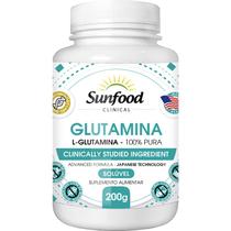 Glutamina Solúvel 5000mg 200g - Sunfood