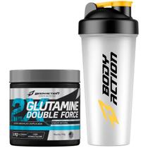 Glutamina Super Absorção 150g + Coqueteleira Bodyaction