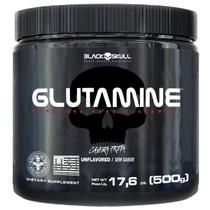Glutamine Caveira Preta - Glutamina - 500g (100 doses) - Black Skull