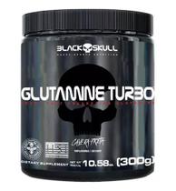 Glutamine turbo 300g - black skull glutamina sem sabor
