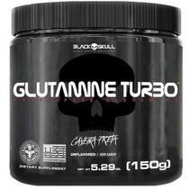Glutamine turbo caveira preta - glutamina - 150g black skull