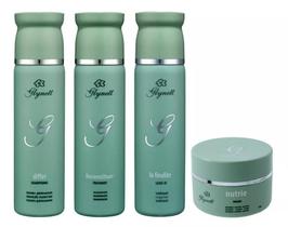 Glynett kit Manutençao de Uso Diario - Linha Verde 4x1