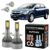 GM Cobalt 2018 Lâmpada Farol Baixo LED H7 Automotiva Carro