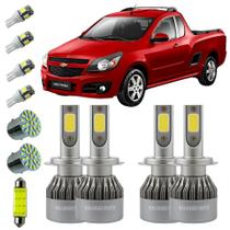 GM Montana Lampadas Led Farol Alto Baixo H7 H1 Ré Teto Placa