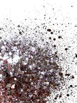 GM27-B Glitter Chunky flocado Poliéster Importado resina unha 100gr - GREY