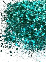 GM5 Glitter Chunky flocado Poliéster Importado resina unha 10gr - JADE