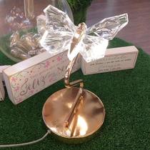 Gmh Abajur Psyche 3w Gold Borboleta