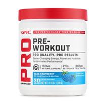 GNC Pro Performance Pré-Treino em Pó para Homens e Mulheres, Energia, Hidratação e Foco, Sem Açúcar, Sem Glúten, Suplemento de Performance, Framboesa Azul, 30 Doses GNC Pro Performance Pré-Treino em Pó para Homens e Mulheres, Energia, Hidratação e Foco, Sem Açúcar, Sem Glúten, Suplemento de Performance, Framboesa Azul, 30 Doses