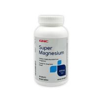 GNC Super Magnésio 400mg, Suporta Ossos e Dentes Fortes, 90 Comprimidos