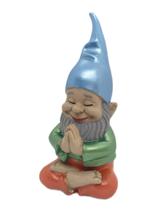 Gnomo de Jardim Zen Duende da Sorte Meditando Decoração yoga