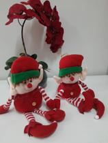 Gnomos natalinos feitos de feltro com 30cm altura Gnomos natalinos feitos de feltro com 30cm altura